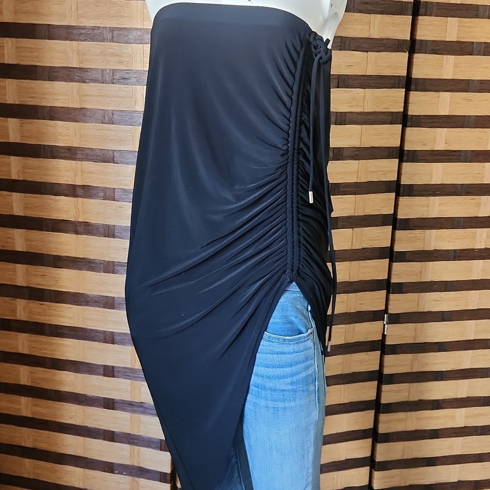 WHBM Black Strapless Dress